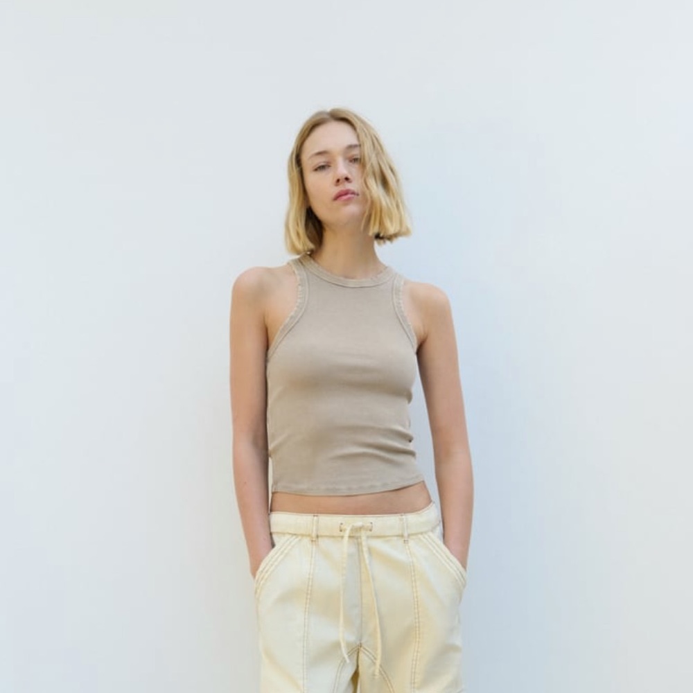 ZARA RIB TANK TOP